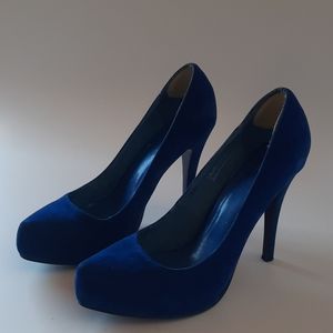Electric blue heels